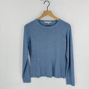Elegant Sky Blue Crew Neck Sweater
